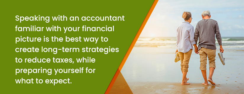 Speaking to an accountant can help with financial retirement planning