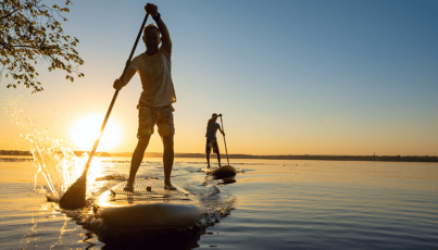 summer paddleboarding