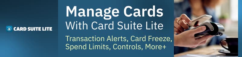 Manage cards with card suite lite.